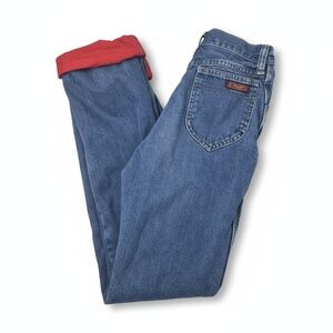 Vintage Wrangler Flannel-Lined Jeans 23” Waist XXS Made in USA High Rise